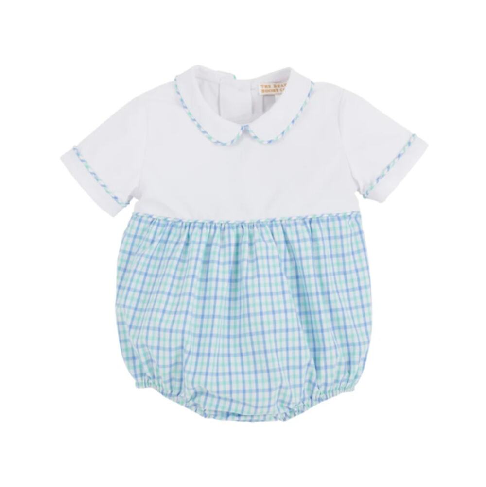 The Beaufort Bonnet Baby Blue Turks Teal Chandler Bradford Bubble Size 12-18M